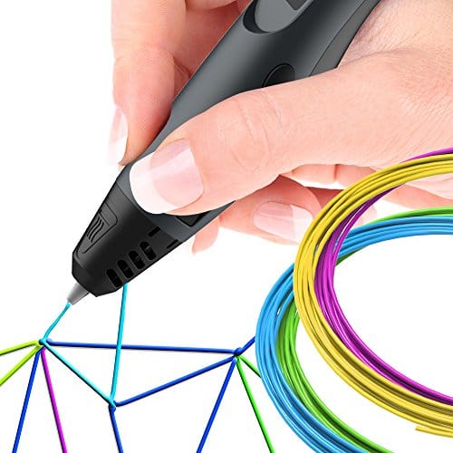STEELMATES Penna 3D Stampa 3D Pen LCD Penna 3D Professionale per Adulti e Bambini Compatibile PLA e ABS con Controllo Temperatura e velocità Regolabile Filamento a Colori in Regalo Viola 
