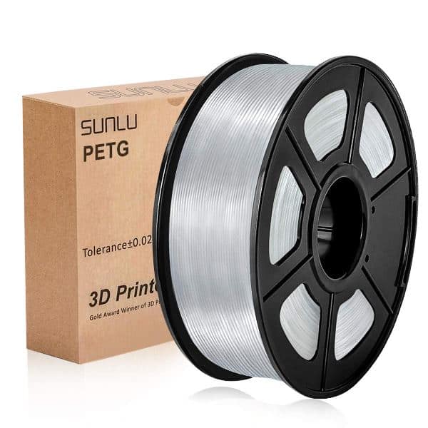 bobina da 1 kg Filamento per stampante 3D PETG 1,75 mm colore grigio 